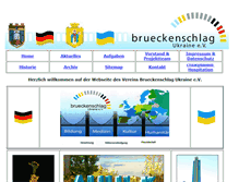 Tablet Screenshot of brueckenschlag-ukraine.de